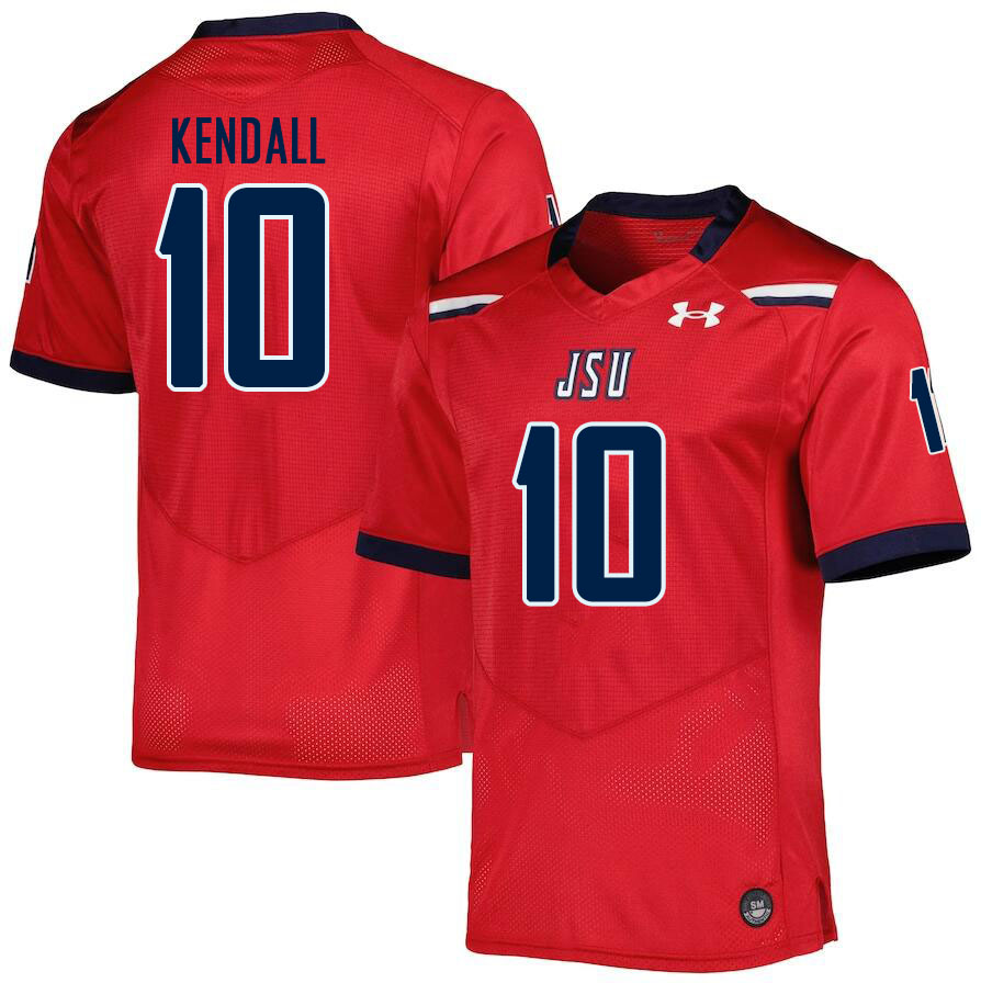 Men-Youth #10 Isaiah Kendall Jackson State Tigers 2023 College Football Jerseys Stitched Sale-Red